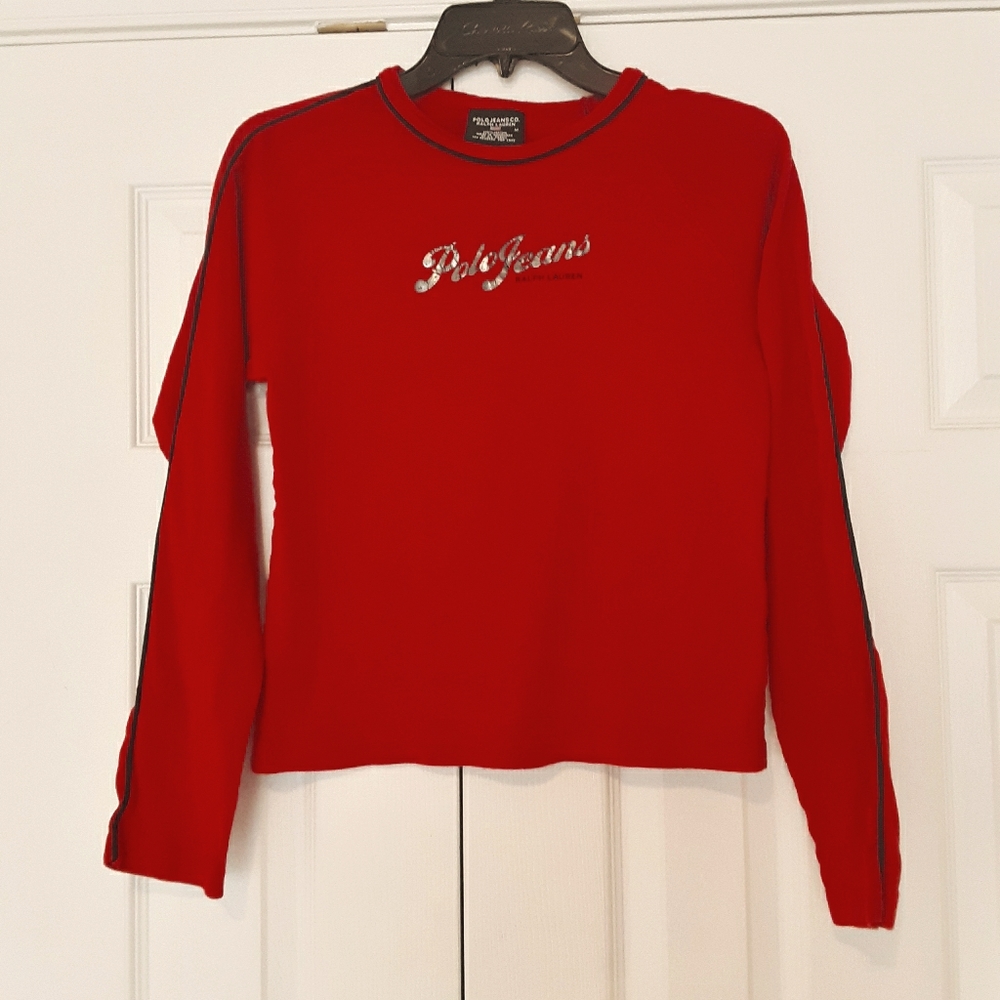 Ralph Lauren Polo Jean's Red Tee Shirt